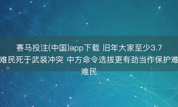 赛马投注(中国)app下载 旧年大家至少3.7万难民死于武装冲突 中方命令选拔更有劲当作保护难民